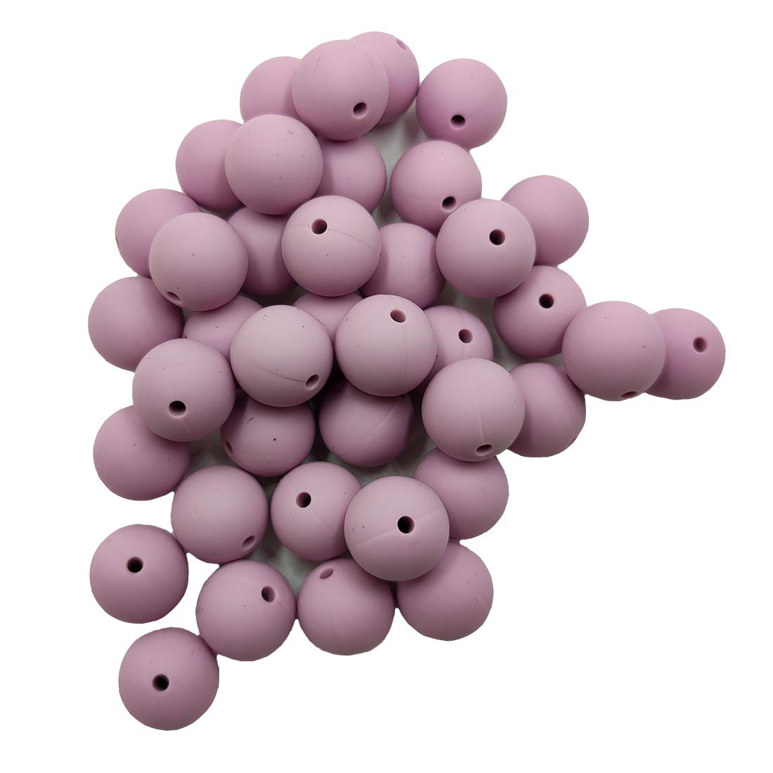 15mm Purple Silicone Beads, Silicone Beads in Bulk, 15mm Silicone