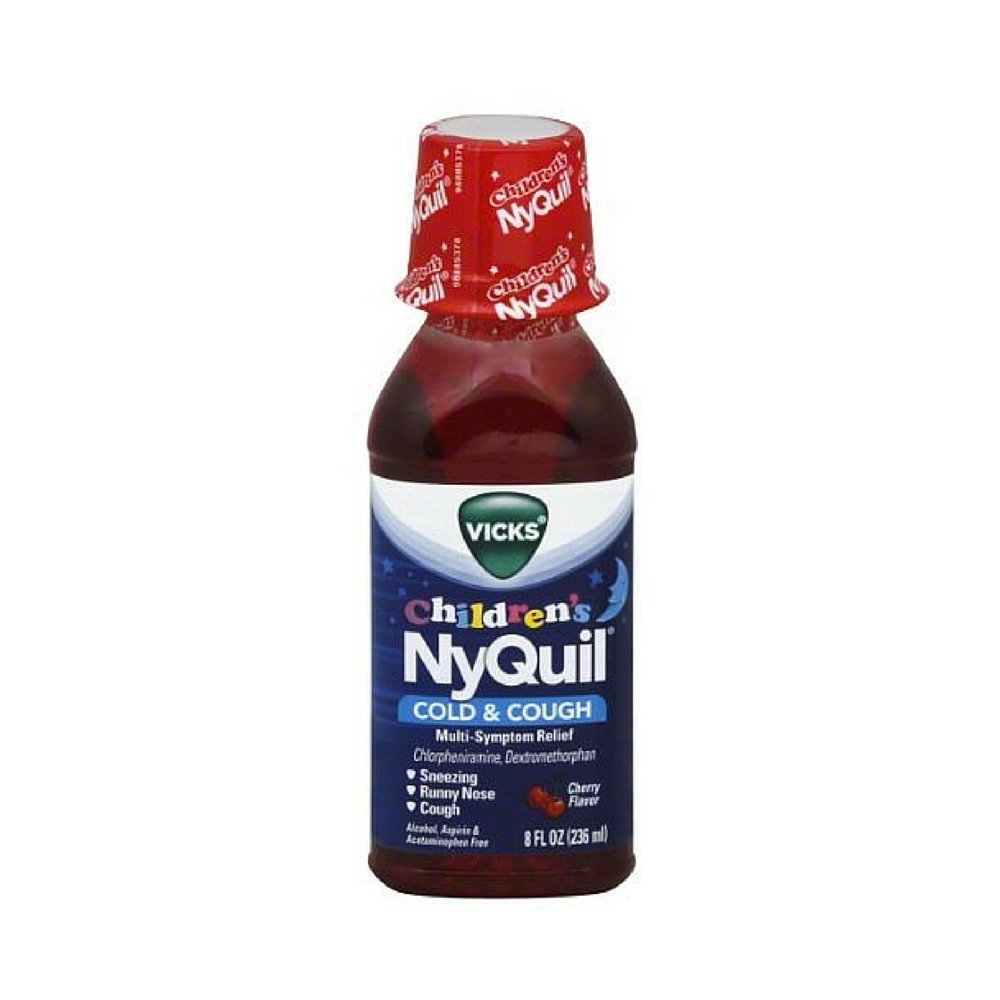 Vicks Childrens Nyquil Cold Cough MultiSymptom Relief Liquid Cherry 8