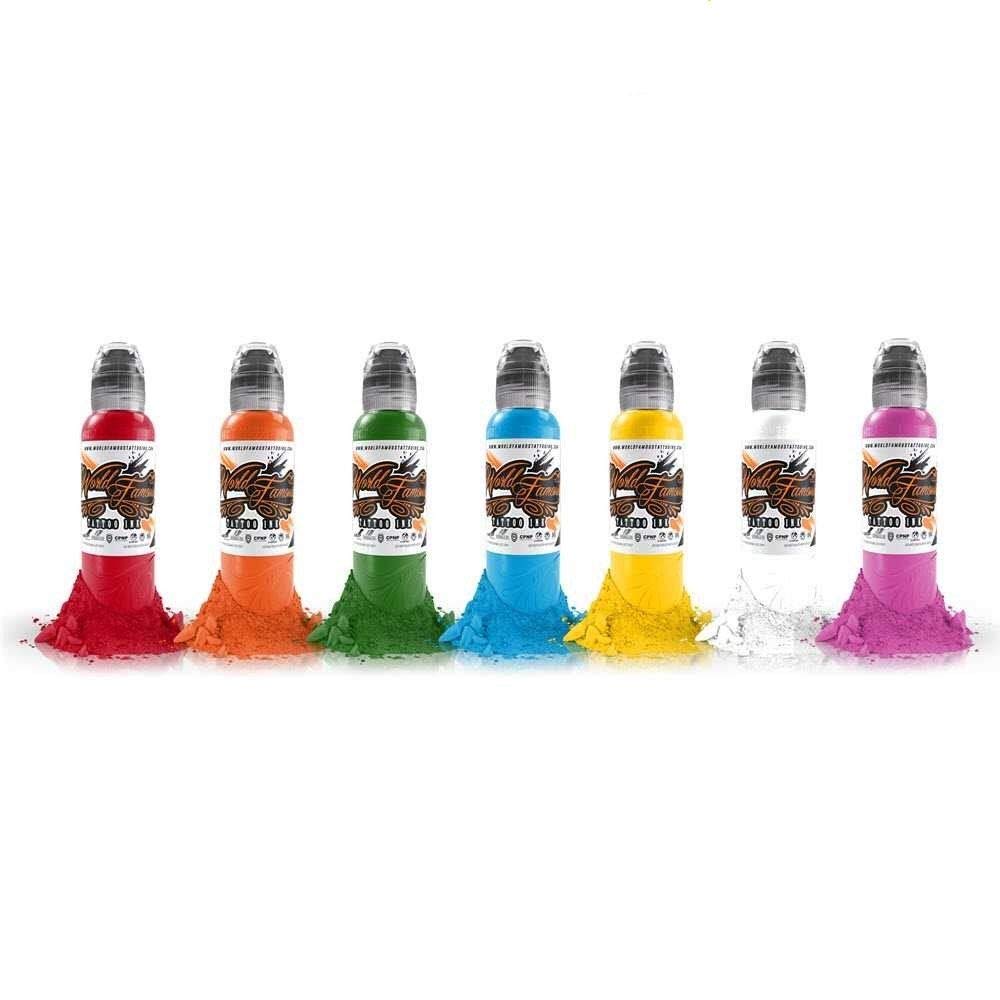  World Famous Color Set Tattoo Ink, Vegan and