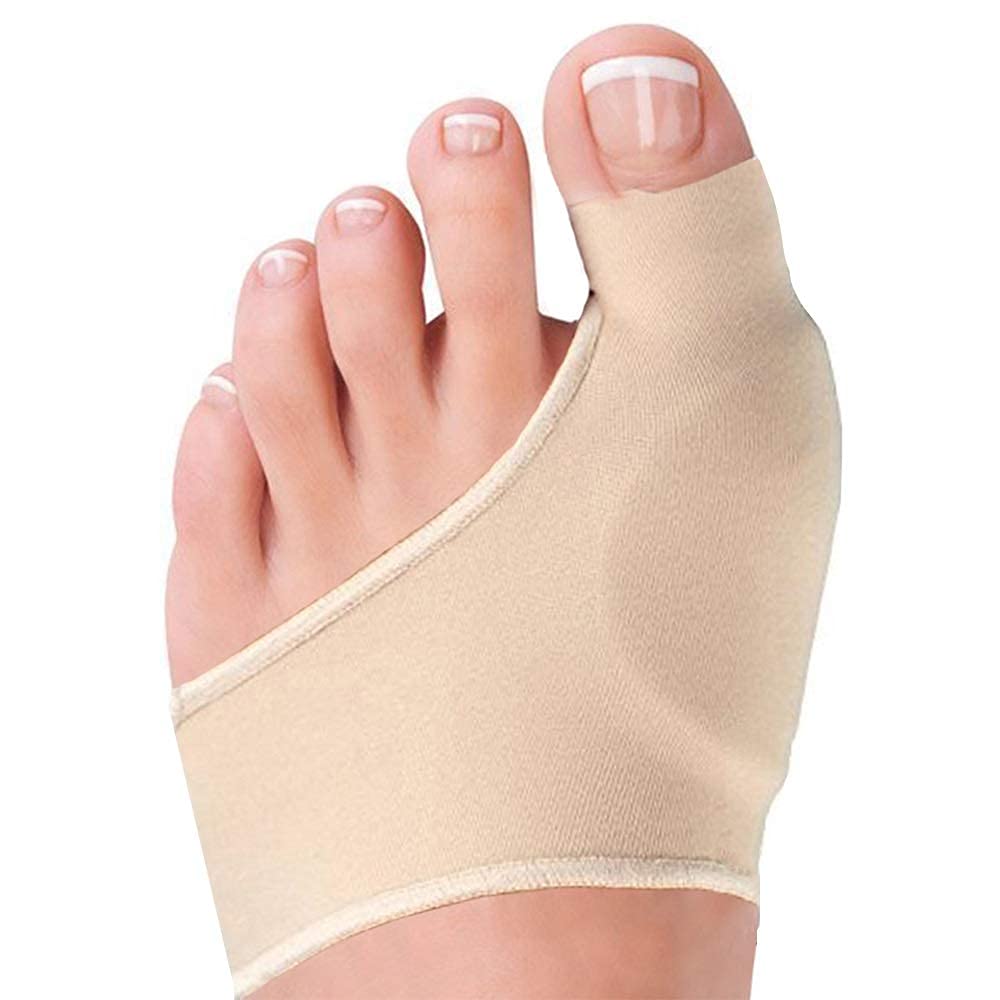 2 Bunion Relief Pads Sleeve - Bunion Splint Orthopedic Bunion Corrector  Socks - Gel Pad Elastic Cushions Men and Women (1 Pair) 2 Count (Pack of 1)