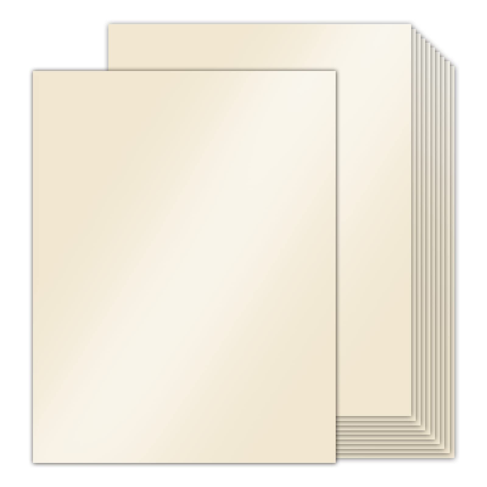 100 Sheets Cream Shimmer Cardstock 8.5 x 11 Metallic Paper Goefun 80lb Card  Stock Printer Paper