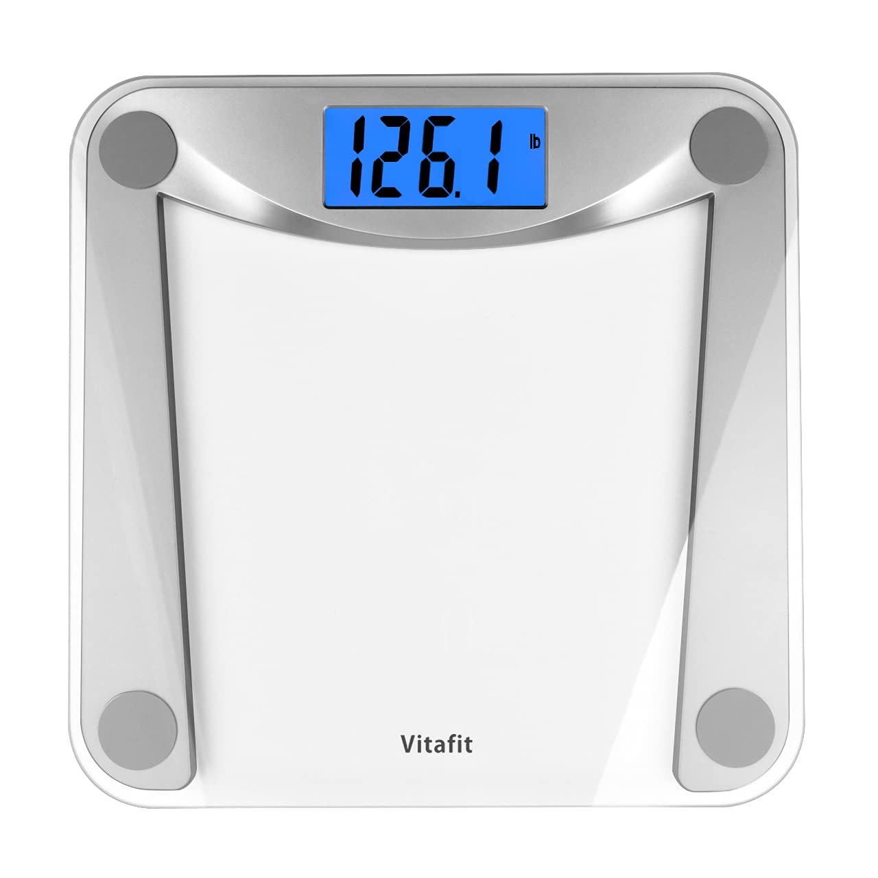 Vitafit Digital Body Weight Bathroom Scale, Focusing on High Precision  Technology for Weighing Over 20 Years, Extra Large Blue Backlit LCD and
