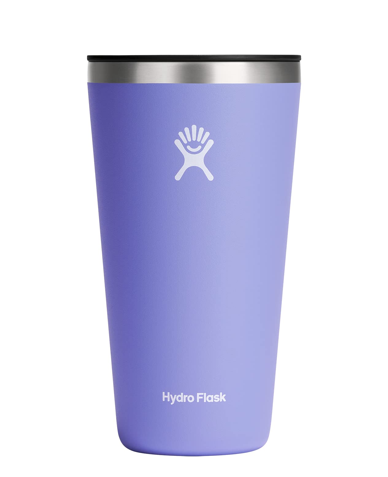 Hydro Flask All Around Tumbler - Stainless Steel Reusable Insulated Travel  Drinking Cup Water Bottle with Lid 28 Oz Black Lid Lupine