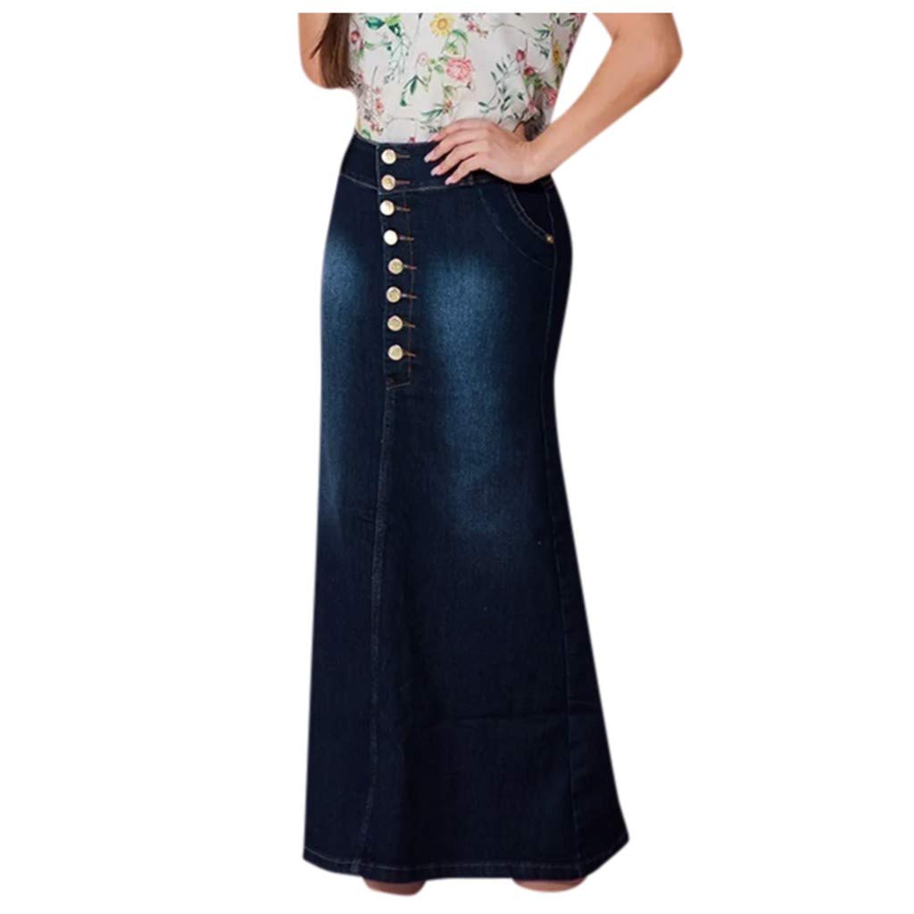 DENIM PENCIL SKIRT