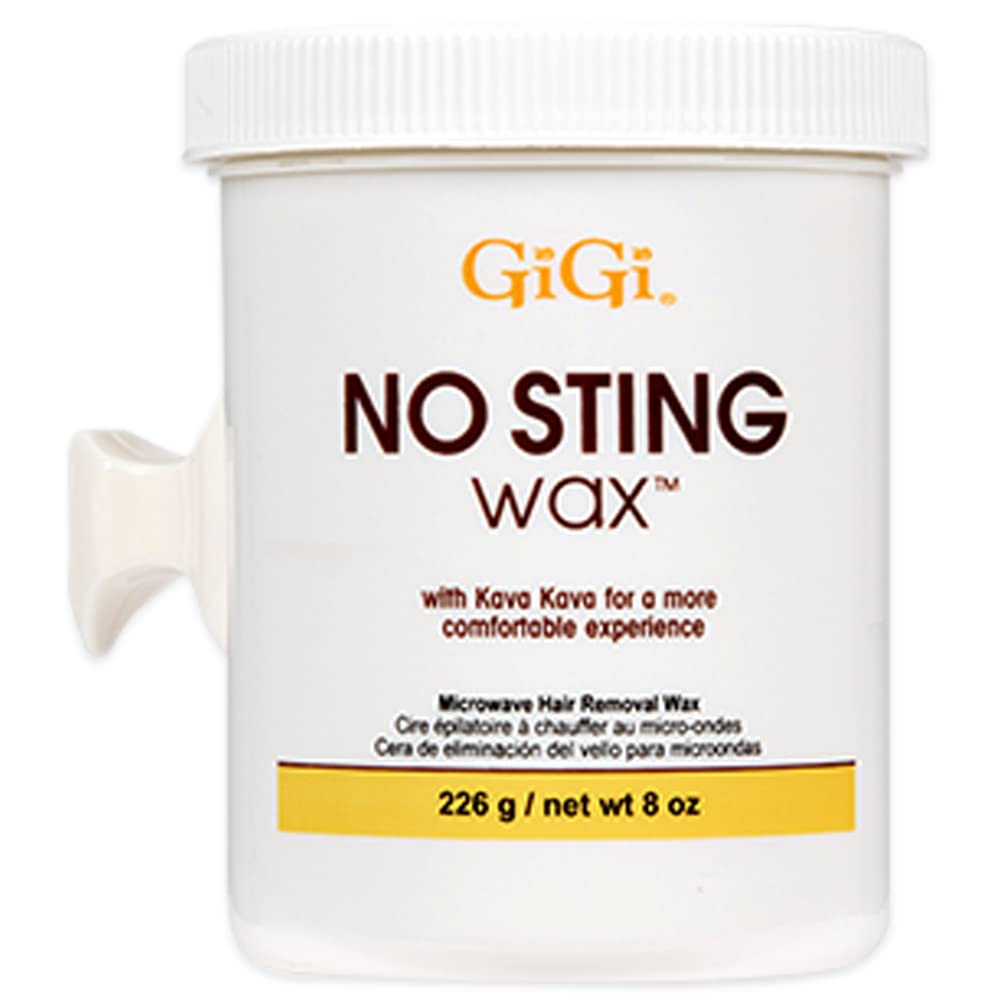 GiGi No Sting Wax with Kava Kava 8oz Microwave Hair Removal Wax 1