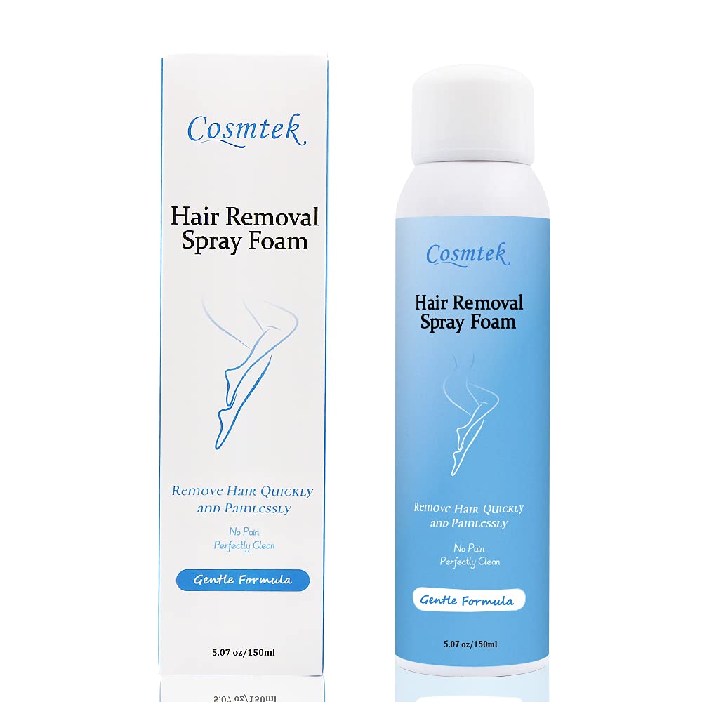 Hair Removal Spray Foam Cream For Women and Men,Cosmtek Painless Depilatory,Gentle Formula For All Hair Removal Spray Foam Cream For Women and Men,Cosmtek Painless Depilatory,Gentle Formula For All