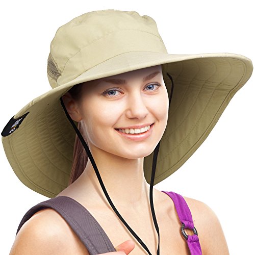 Solaris Wide Brim Sun Hat UPF 50+ Sun Protection Outdoor Hiking Gardening  Hat for Women