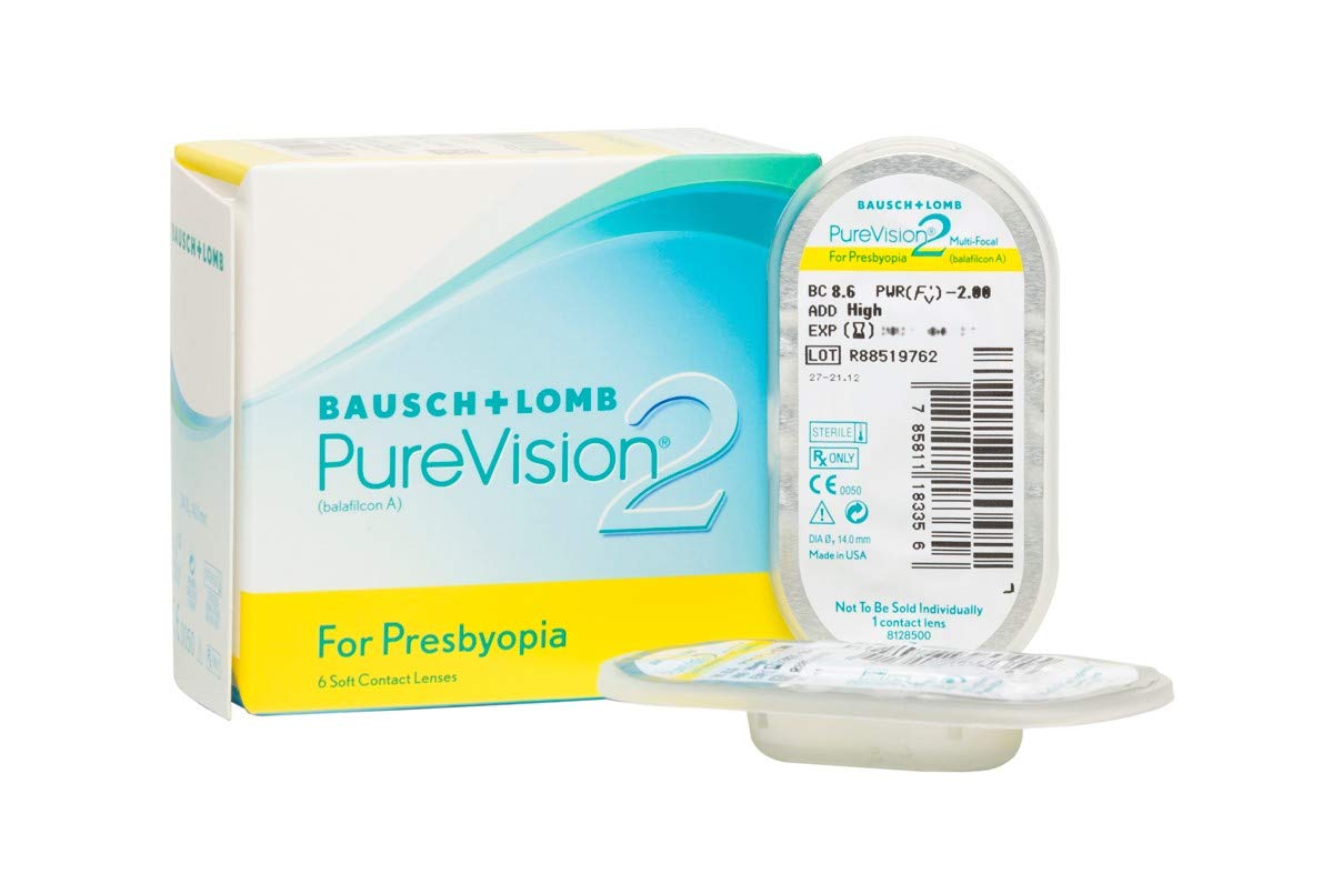 Bausch + Lomb PUREVISION 2 Monthly Lenses for Presbyopia - Thin ...