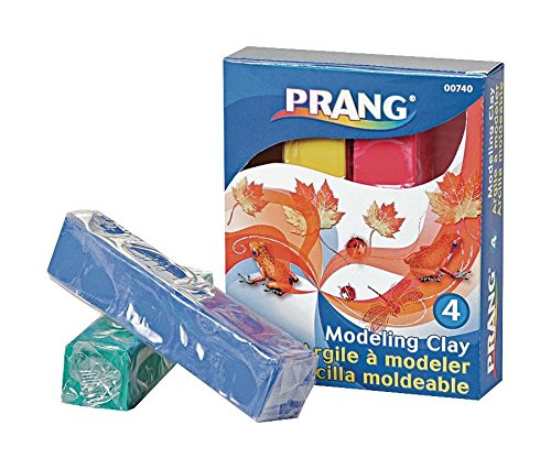 Prang Modeling Clay Set, 4 Colored Clay Blocks per Set, 0.25 Pounds Each,  Red, Yellow, Green