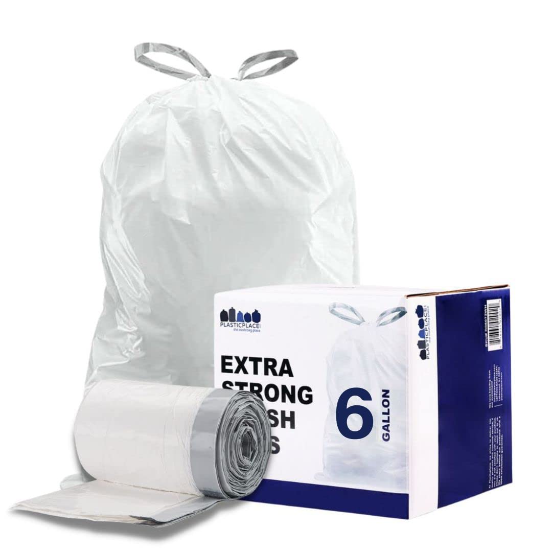 4 Units Glad Tall Kitchen Handle-Tie Trash Bags -13 Gallon White