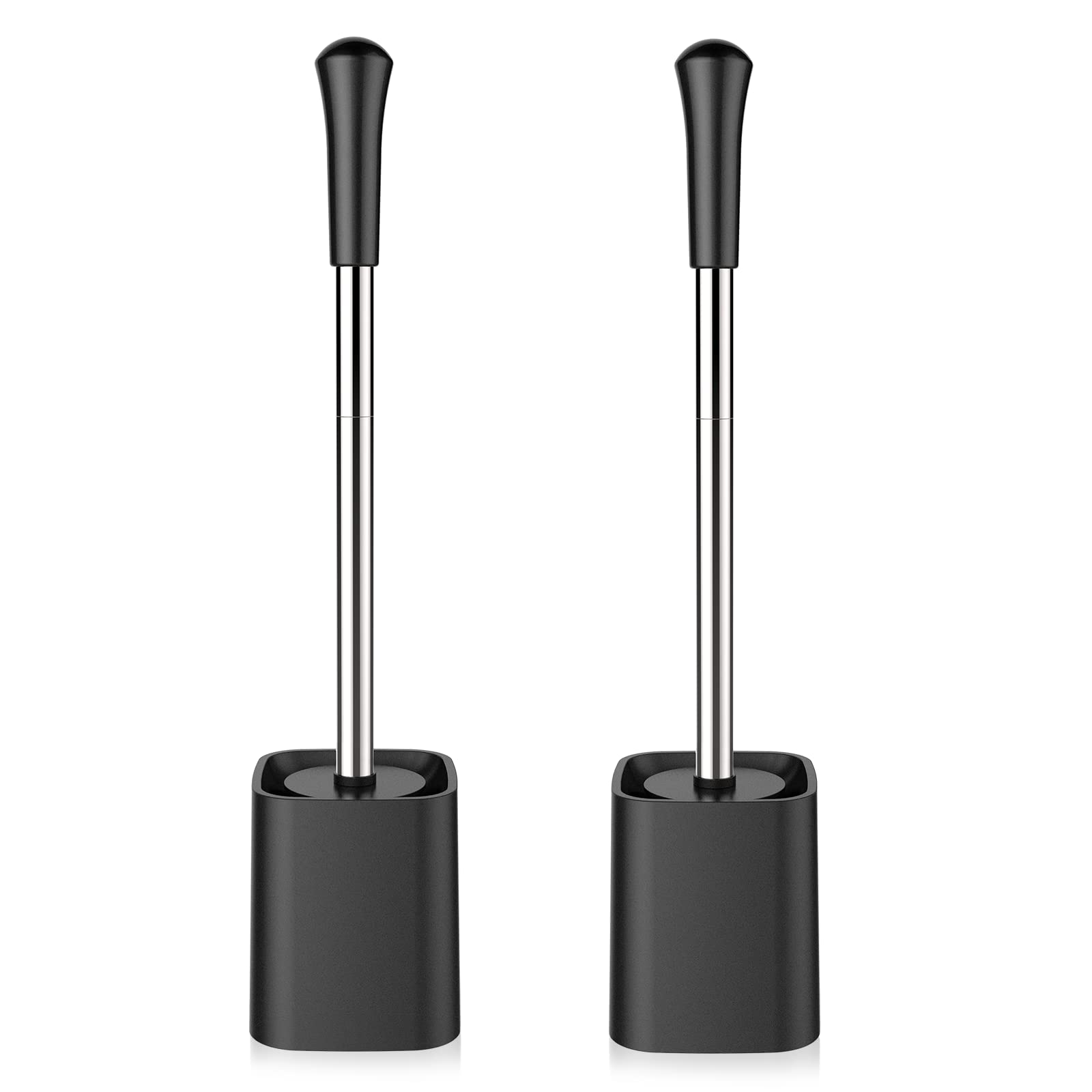 SetSail Toilet Brush Toilet Bowl Brush and Holder Compact Size Toilet  Brushes for Bathroom with Holder 2 Pack Small Size Toilet Cleaner Scrubber  for Bathroom Deep Cleaning Space Saving for Storage