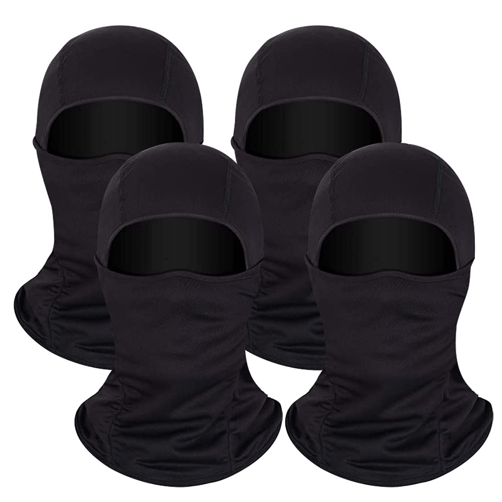 Valleycomfy 4PCS Balaclava Summer UV Protection Breathable Face