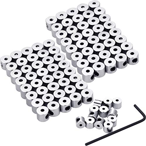 Mudder 30 Pieces Locking Pin Keepers Backs, No Tool Required (Silver)