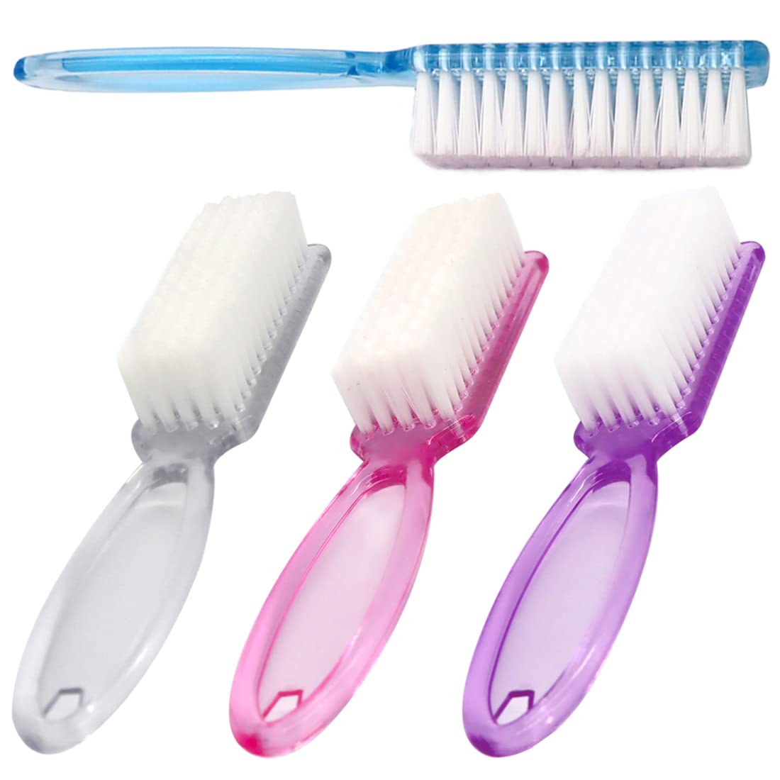 Handle Grip Nail Brush Cleaner Fingernail Scrub Brush Hand Cleaning Brushes  Soft Stiff Bristles Scrubber Manicure