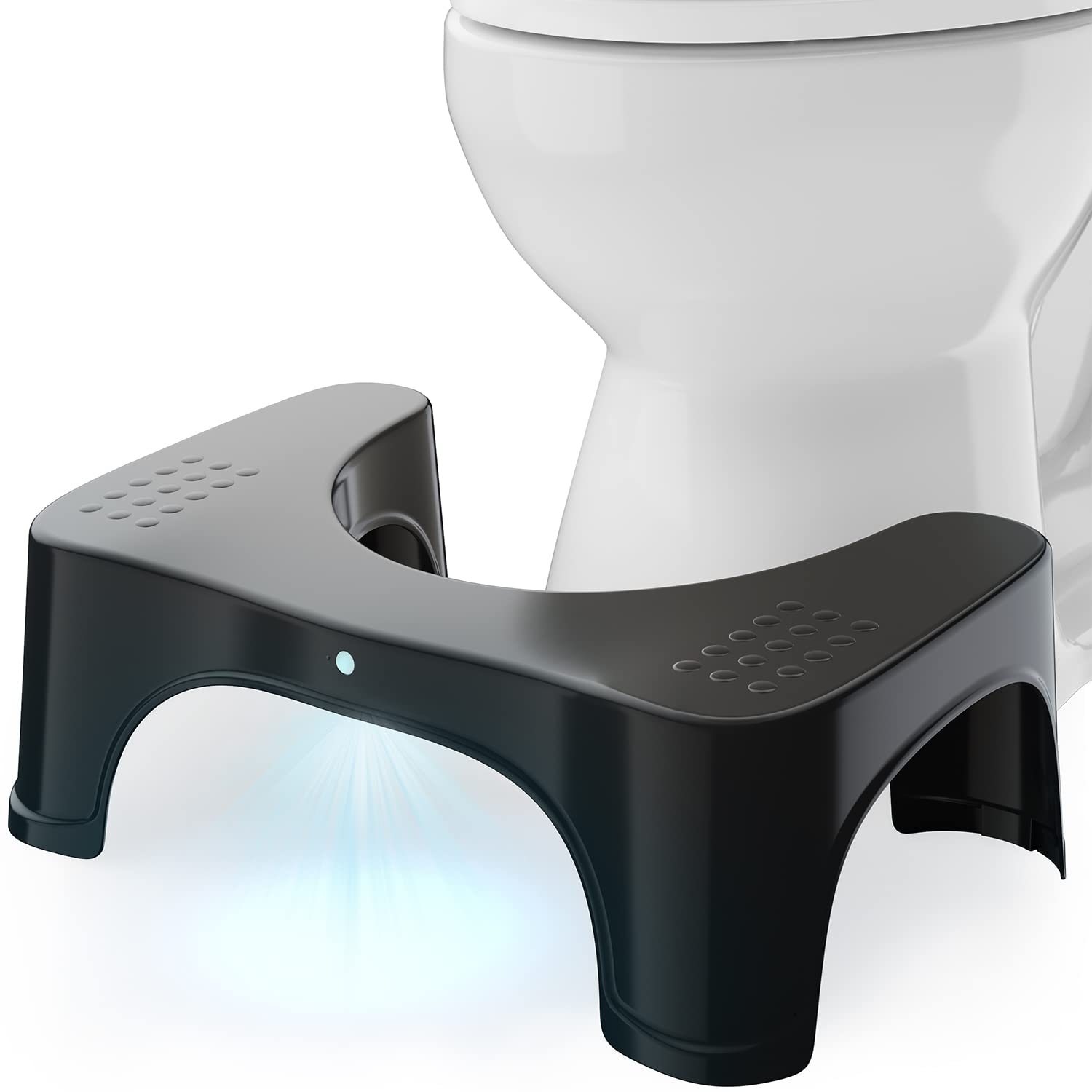 Squatty Potty The Original Bathroom Toilet Stool, Curve Lightweight with  Sleek and Modern Design, Black, 7