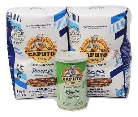 TDP Specialties Pizza Crust Pack 2 Kilos of Antimo Caputo Pizzaria Soft 00  High Tempature Flour