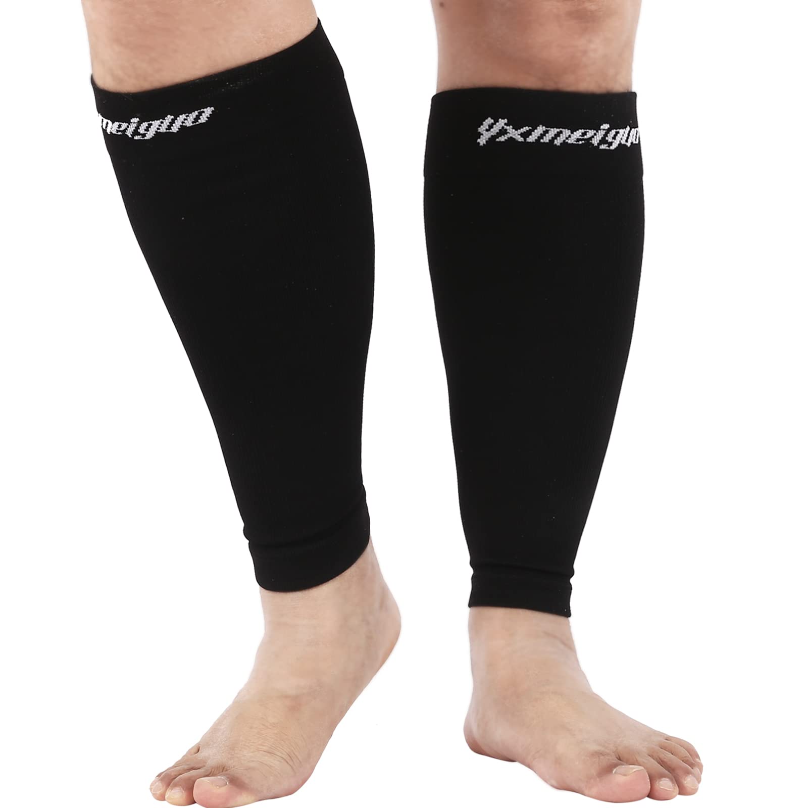 XXL Plus Size Calf Compression Sleeves Men & Women Wide Calf Leg  Compression Sleeves for Shin Splints Leg Pain Relief support - Perfect Calf  Sleeves for Varicose Veins Swelling Seniors Travel Sports