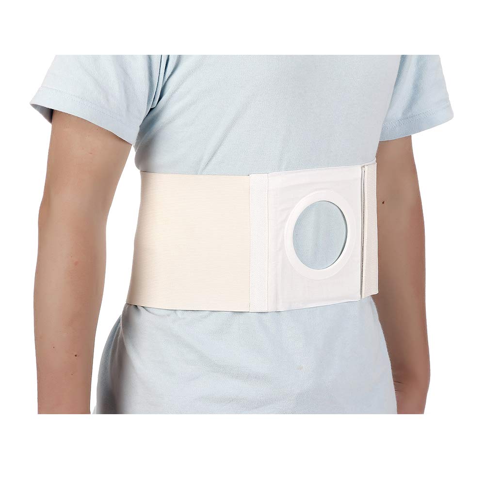 Ostomy Hernia Belt, Stoma Support Ostomy Hernia Belt for Colostomy Bag  Abdominal Binder Lower-Waist Support Belt for Men & Women