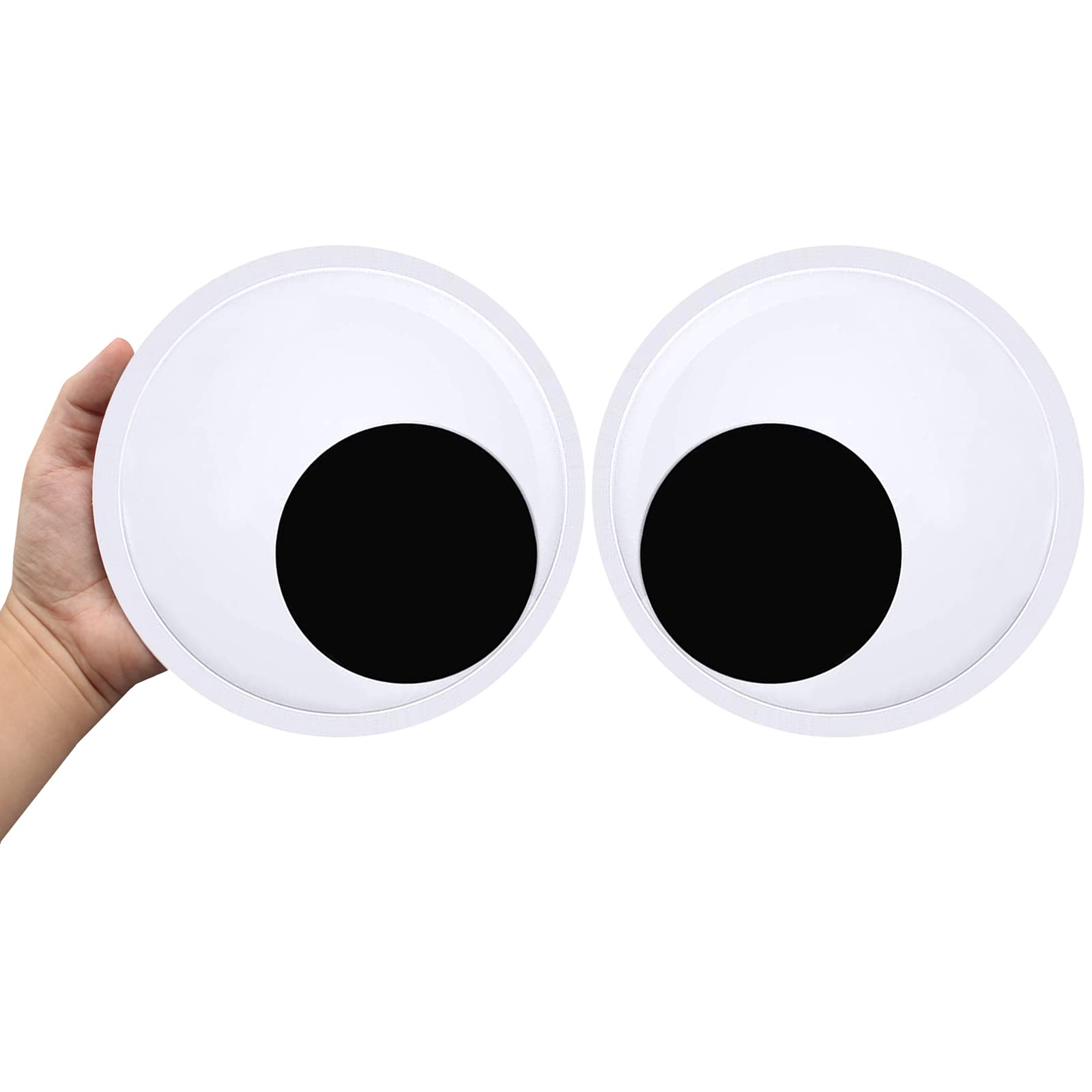 Cinvo 7 Inch Giant Googly Eyes Self Adhesive 18cm Big Wiggle Eyes Large Sticky  Eyes for