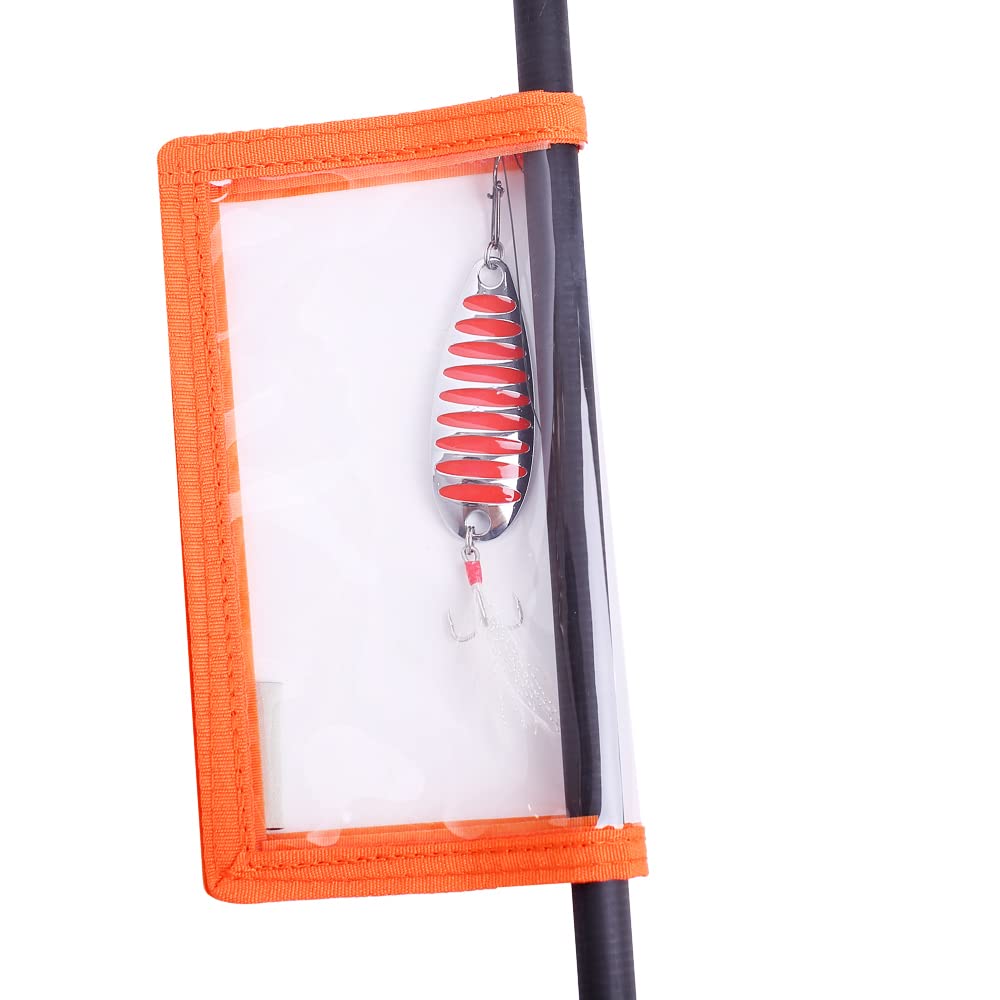 Fishing Lure Wraps 4 Packs Clear PVC Bait Hook Covers Keeps Fishing Safe  Easily See Lures
