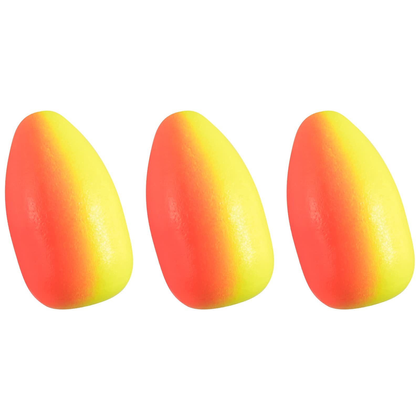 Dr.Fish 30 Pack Oval Foam Floats Trout Floats Fishing Rig Floats Fly Fishing  Strike Indicator Pompano Walleye Catfish Crawler Harness Bead Stopper  Sinker Stops Red and Yellow Large: 1/2*4/5