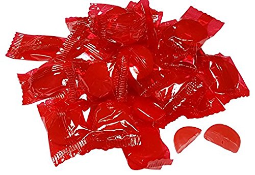 Cinnamon Discs Candy 2.5 Pounds Cinnamon Candy - Red Individually Wrapped  Wrapper disk