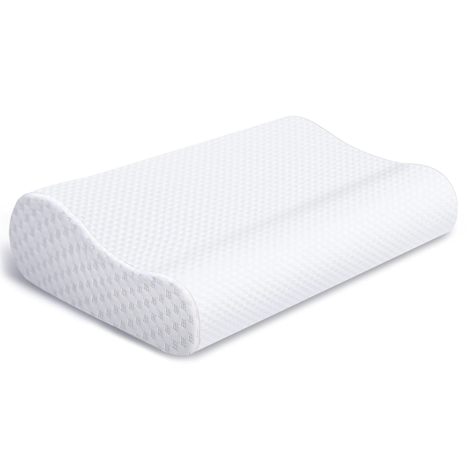 Costway Memory Foam Sleep Pillow Orthopedic Contour Cervical Neck Support  White