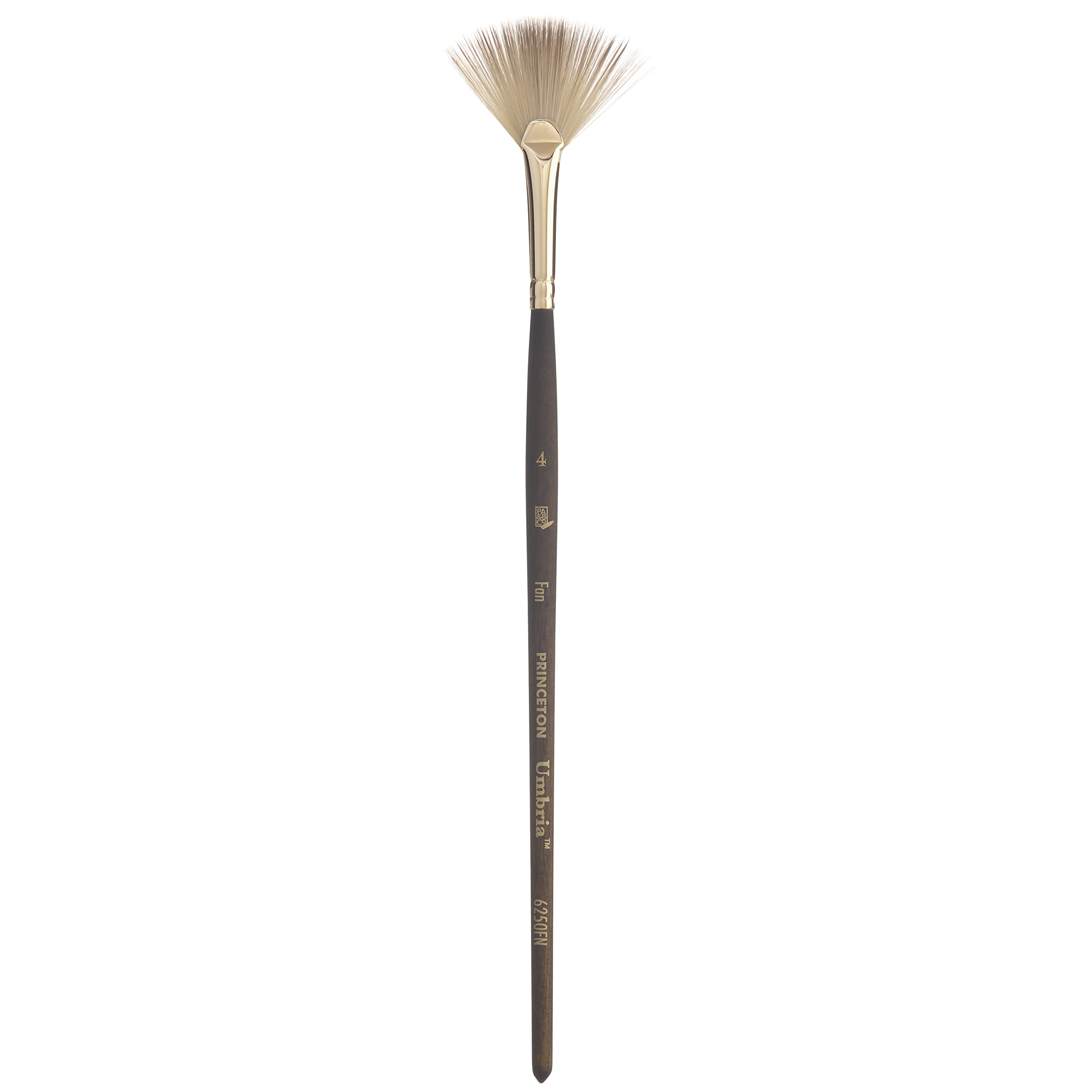Princeton Umbria Short Handle Synthetic Paint Brush for Watercolor Acrylic  and Oil Series 6250 Fan 4