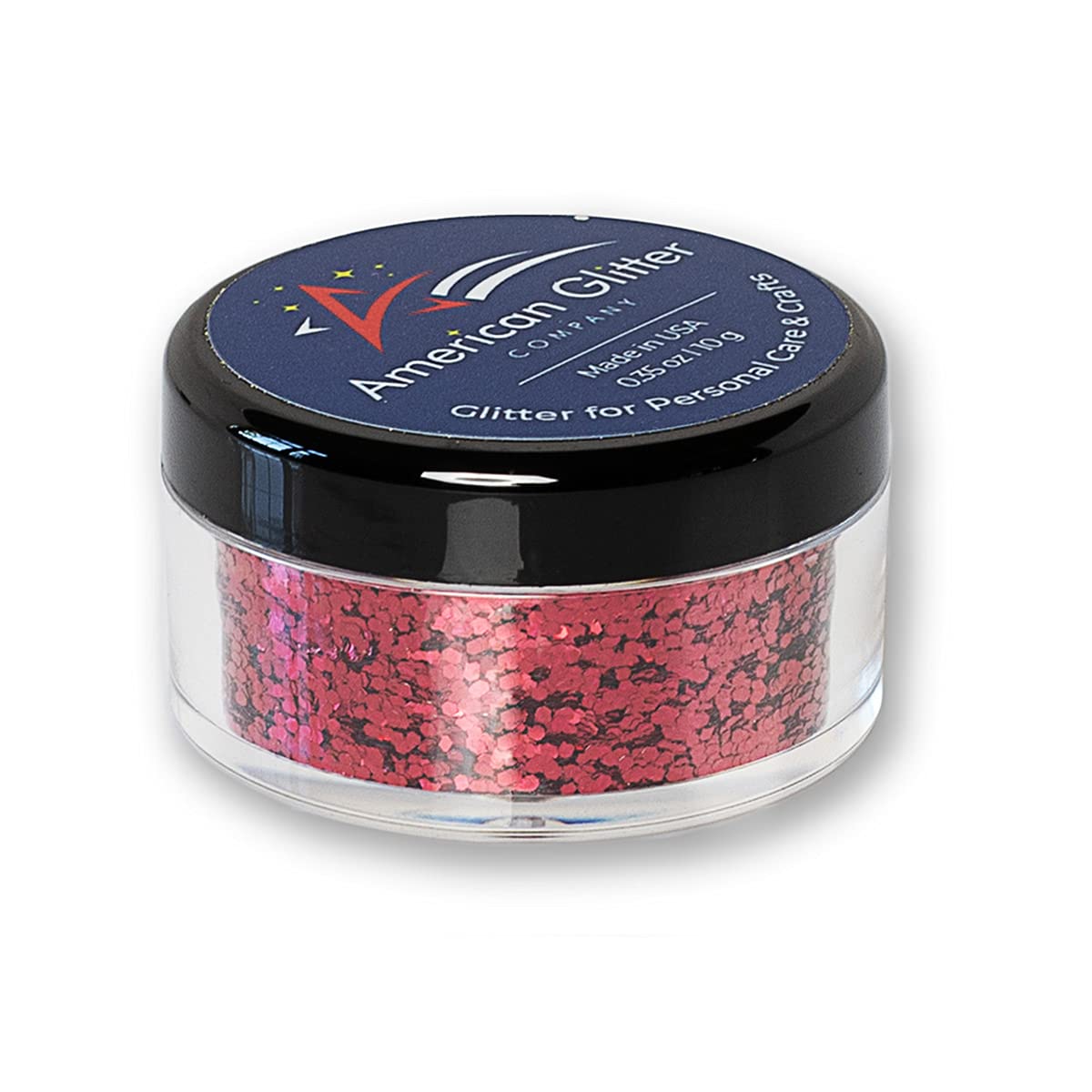 American Glitter Company Cosmetic Grade Glitter - Nail Art Face Body Makeup  - Made in USA - Red net