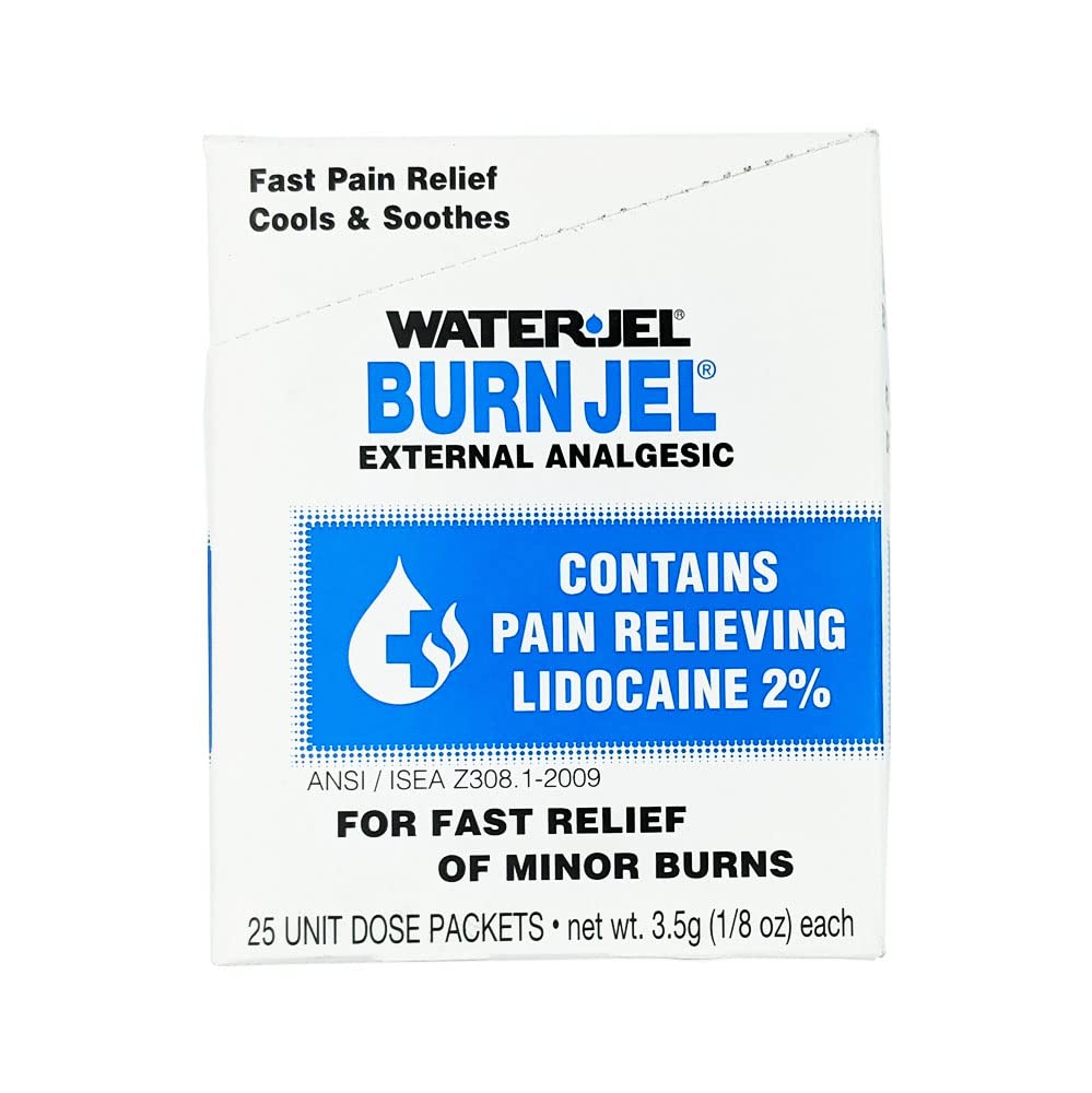 Sterile Gel Burn Dressing Packets First Aid Burn Gel Dressings 25 Pack