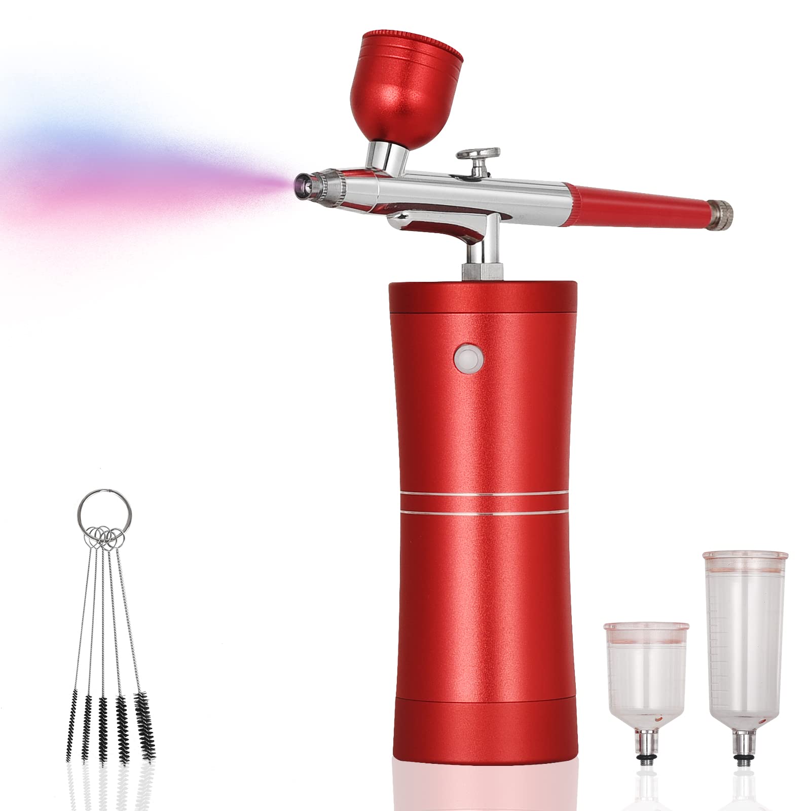 Airbrush Kit with Compressor, Cordless Portable Airbrush Kit, Rechargeable  Auto-Stop Dual Action for Air Brush, Combine Different Airbrush Guns for