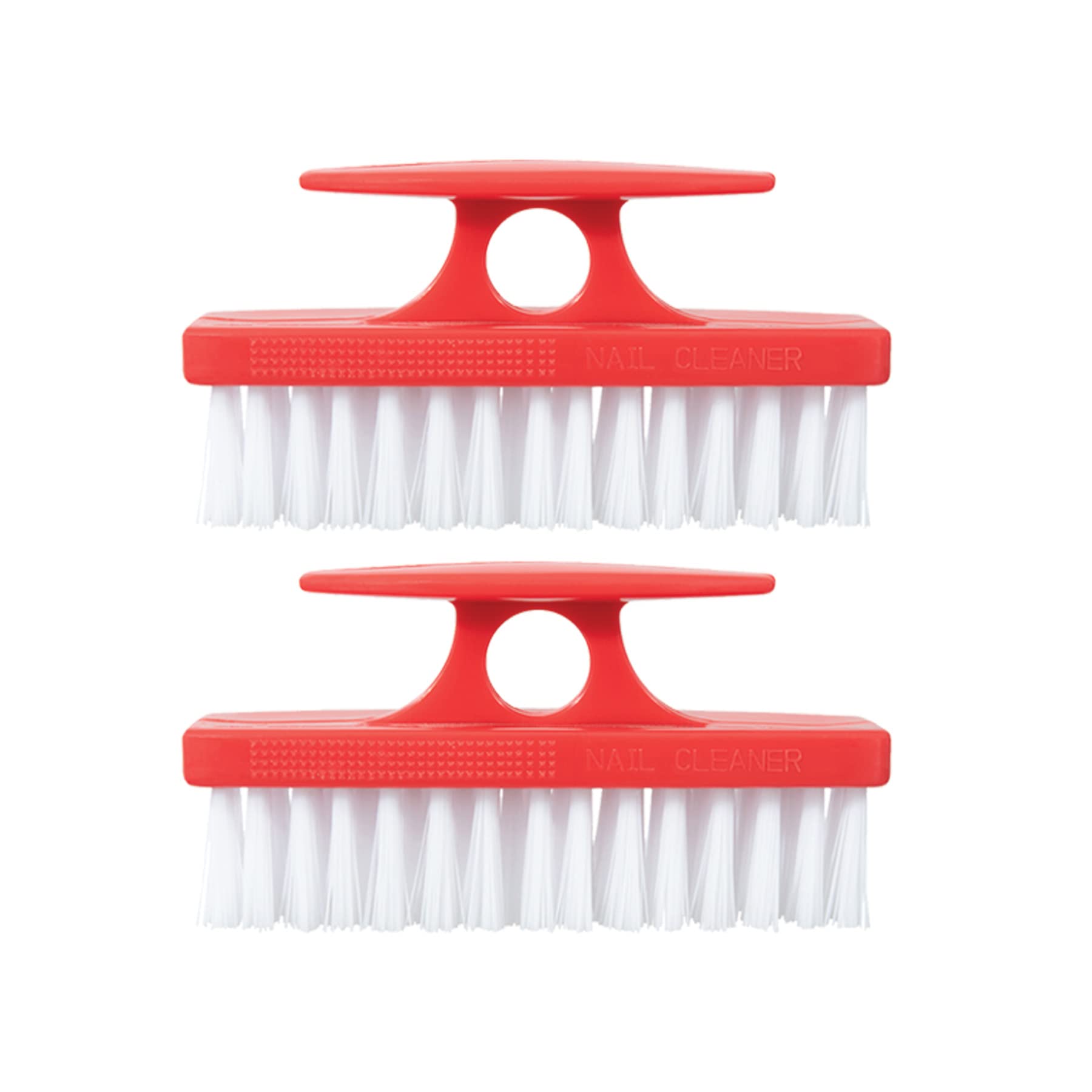 Superio Cleaning Scrub Brush with Stiff Bristles and Comfort Grip  Handle,Red 2 Pack Heavy-Duty Household Utility Scrubber for Kitchen,  Bathroom