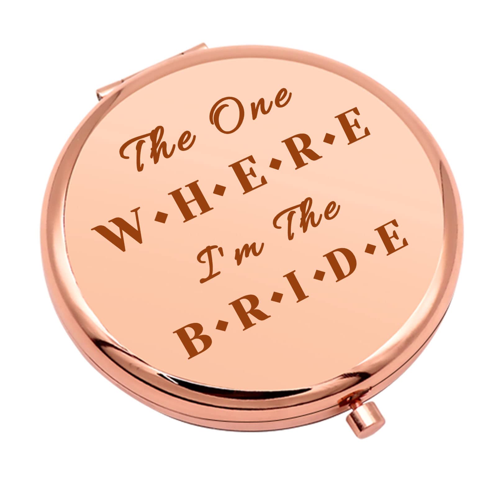 Bride Gifts Engagement Gifts for Her Bride to Be Gifts Ideas Compact Mirror  for Women Bridal Shower Gifts for Bride Bachelorette Party Gifts Wedding  Gift Folding Makeup Mirror