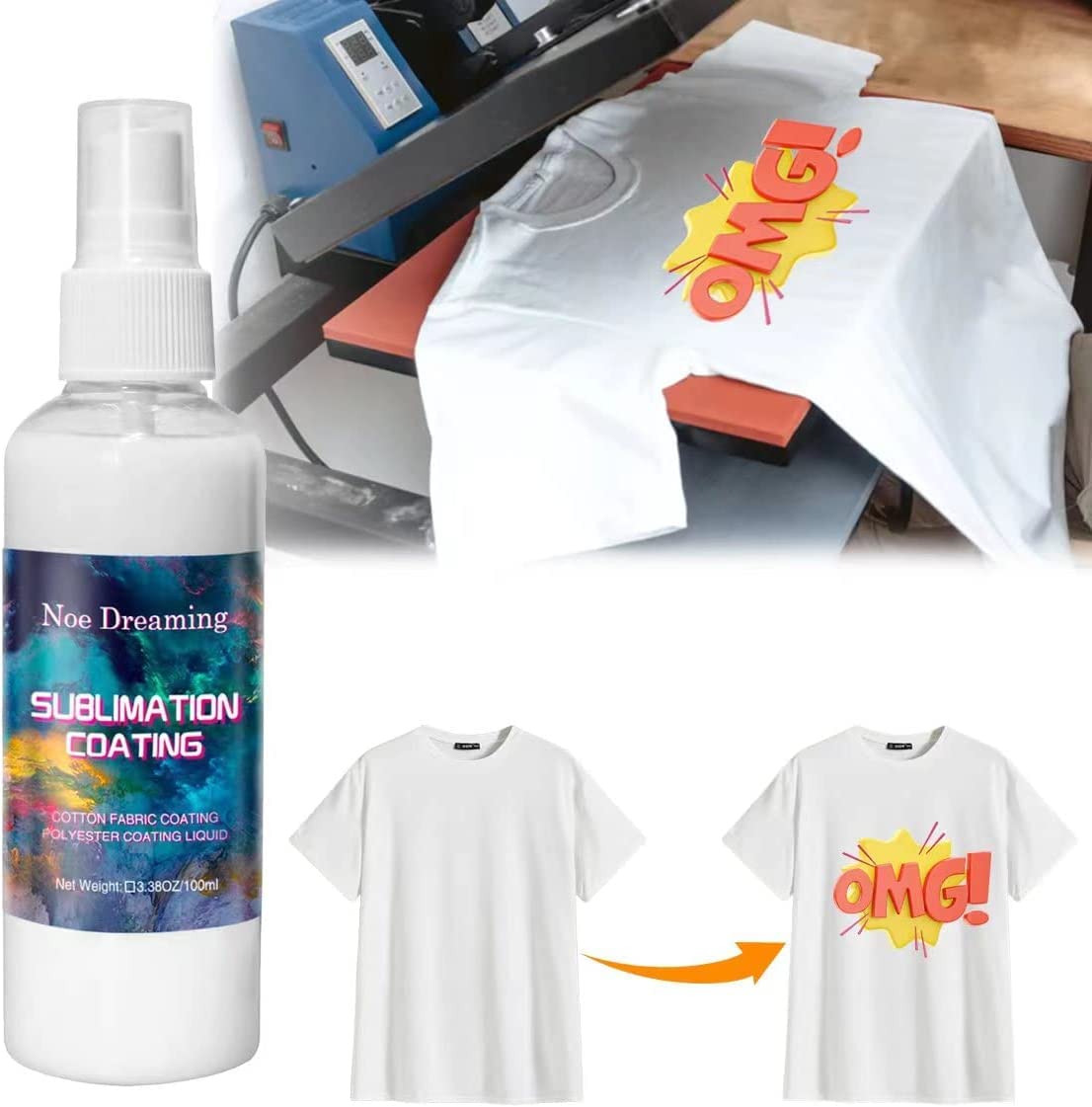 Subli+Mate Sublimation Spray Concentrate + Empty Spray Bottle Kit