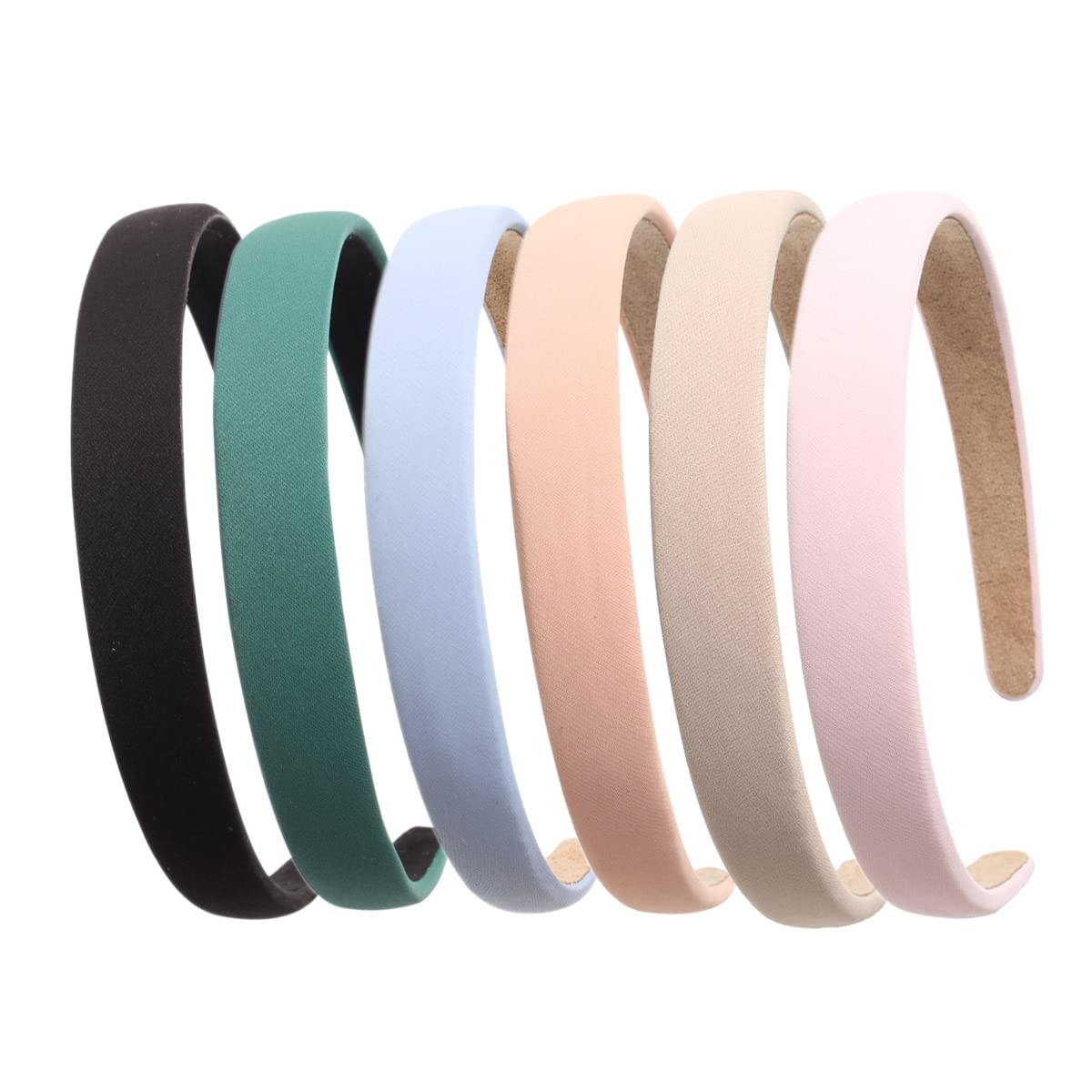 Solid Simple Headbands for Women 0.78inch Plain Soft Cloth Head Band No  Slip Fashion Girls