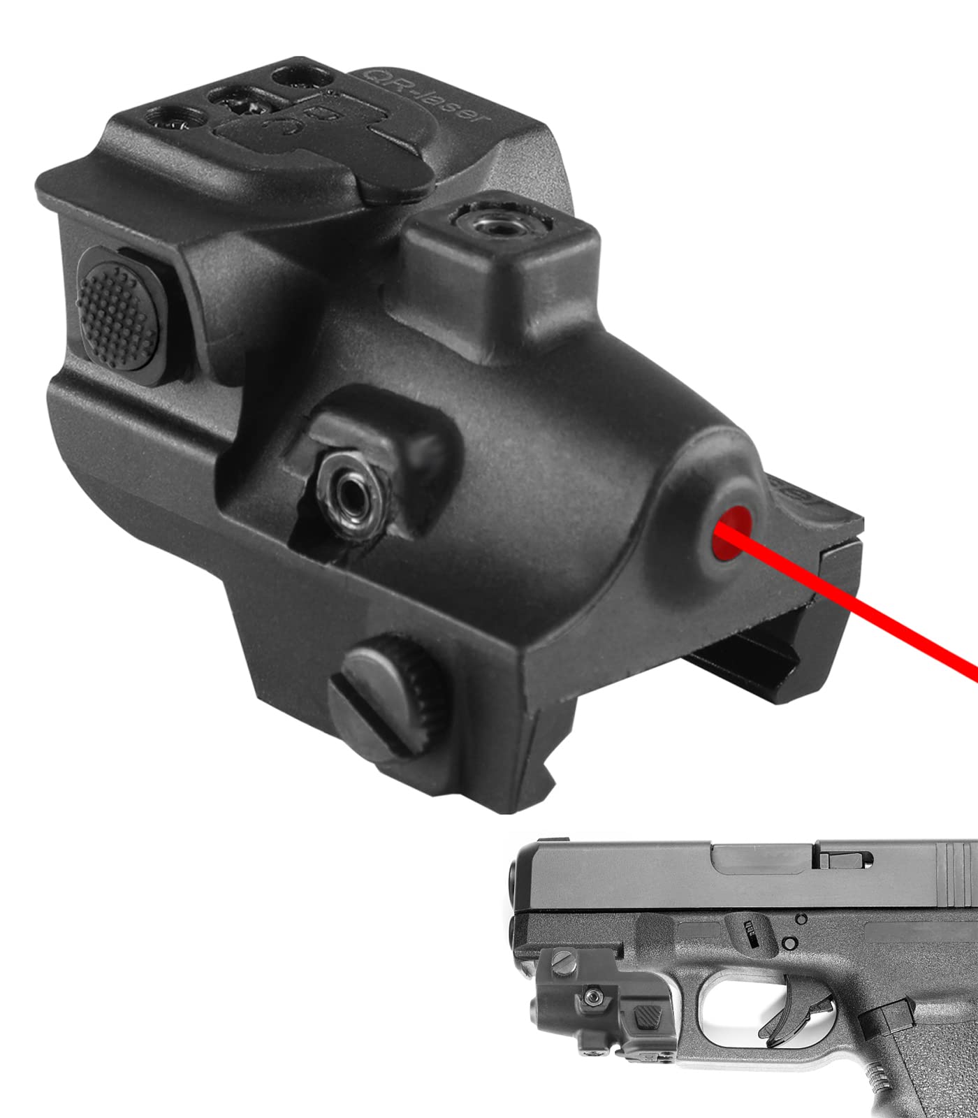 Pistol & Rifle Compact Laser Sight Picatinny Rail