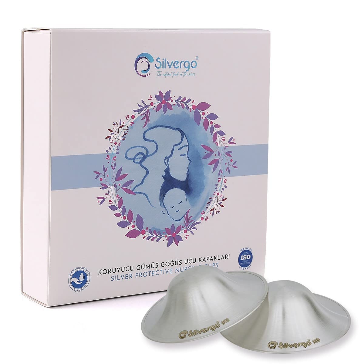 The Original Silver Nursing Cups, Nipple Shields for Nursing