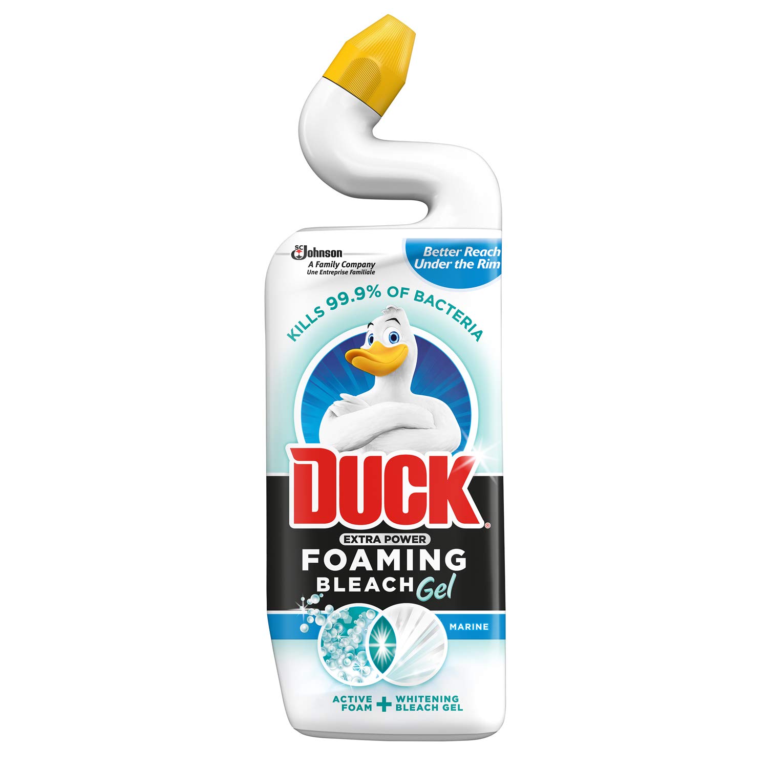 Duck Liquid Toilet Cleaner Extra Foaming Bleach Gel Marine 750ml 750 ml