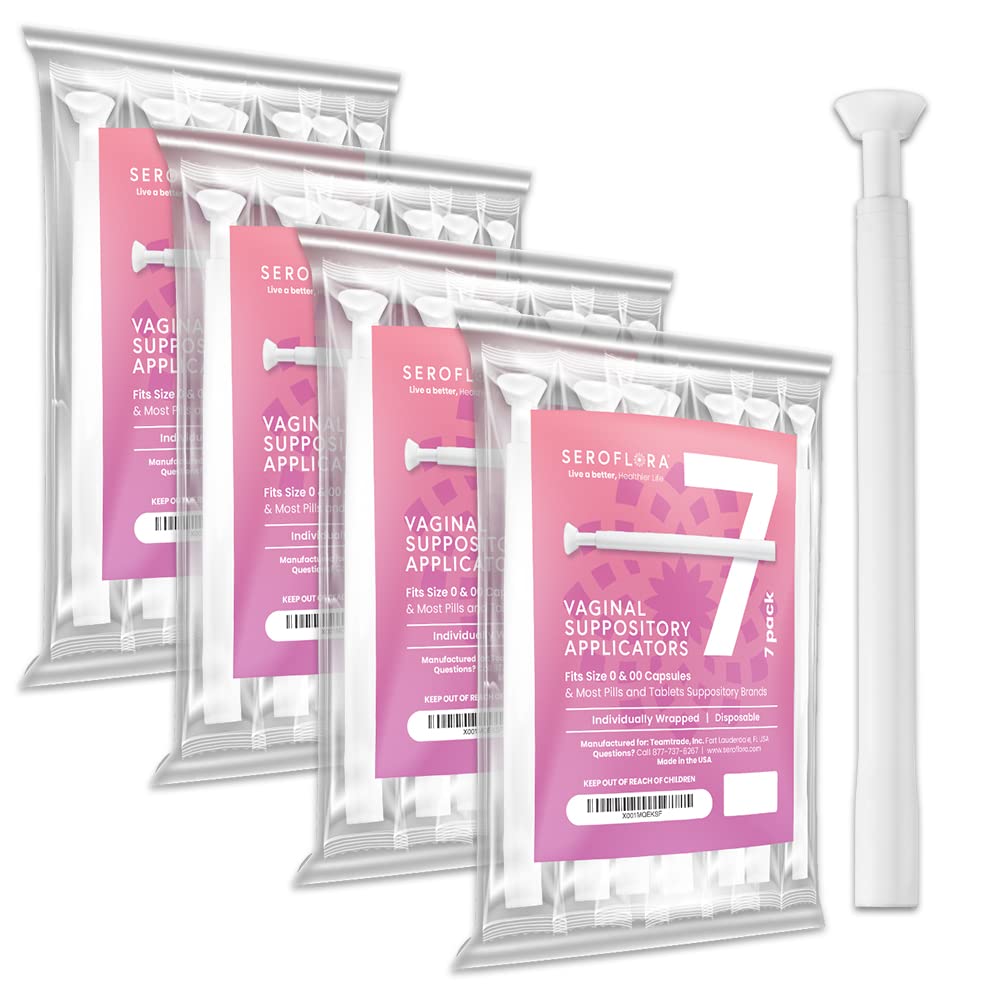 SEROVERA Seroflora Boric Acid Vaginal Suppository Applicator for