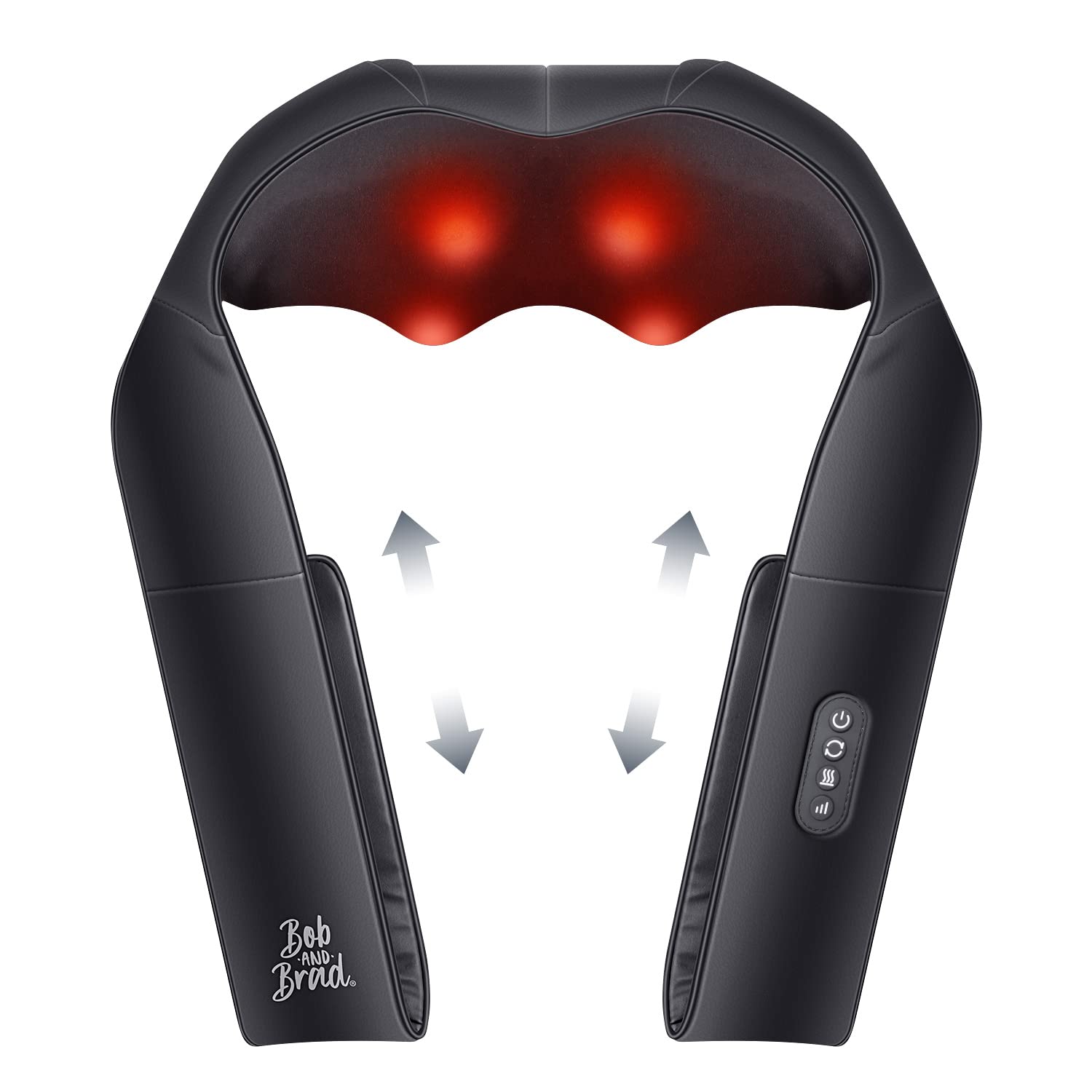 Shiatsu Back Neck and Shoulder Massager with Adjustable Heat and