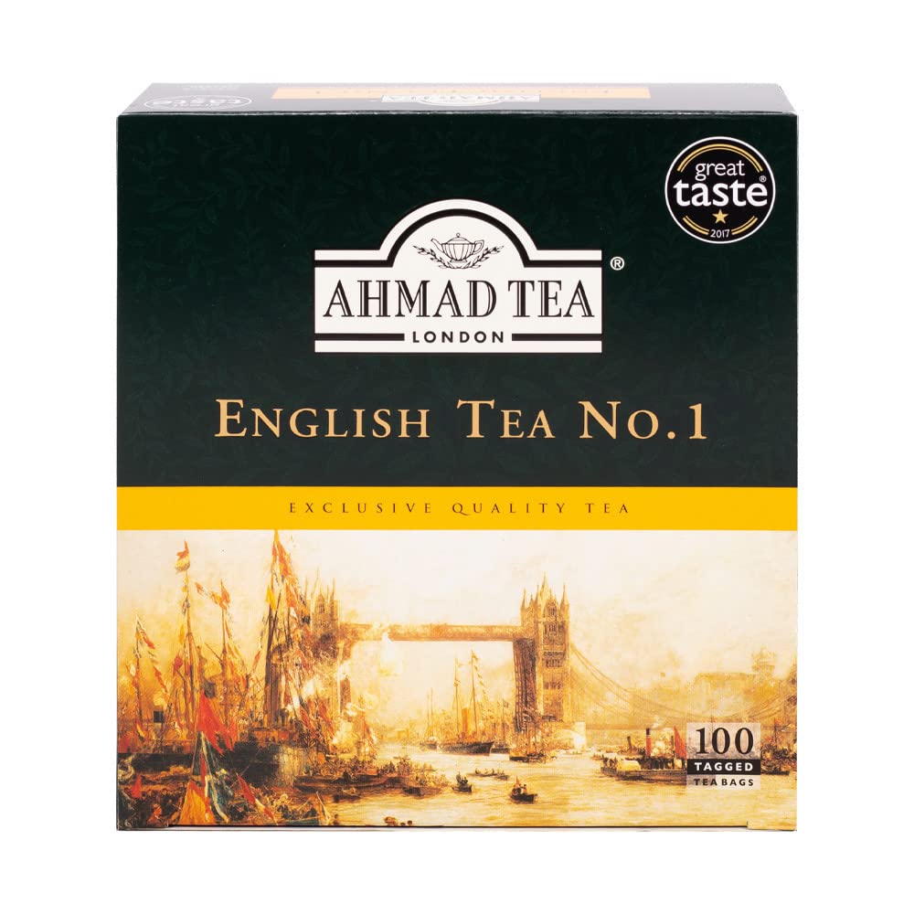 Ahmad Tea Black Tea, English Tea No.1 Teabags, 100 ct
