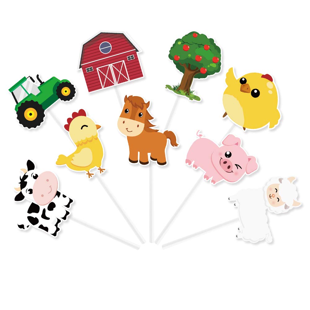 Cheap Animal With Sticks Animal Theme Cupcake Toppers Birthday Topper Cake  Toppers Toppers Set Cake Picks