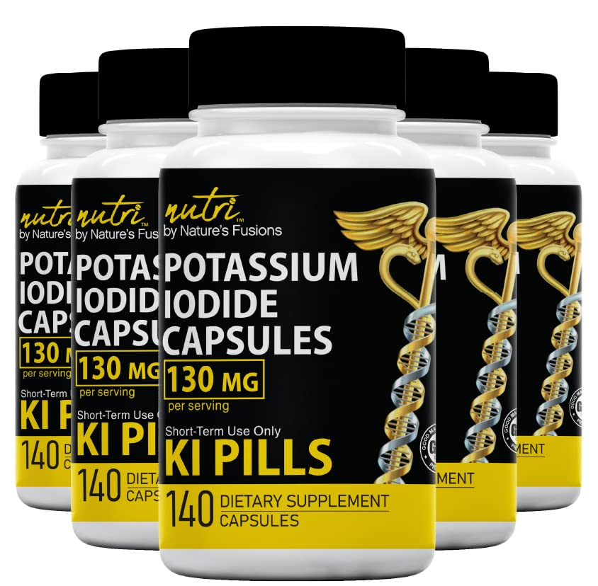 Potassium Iodide Capsules 130 mg 5 Pack (700 Capsules) EXP 10/2032