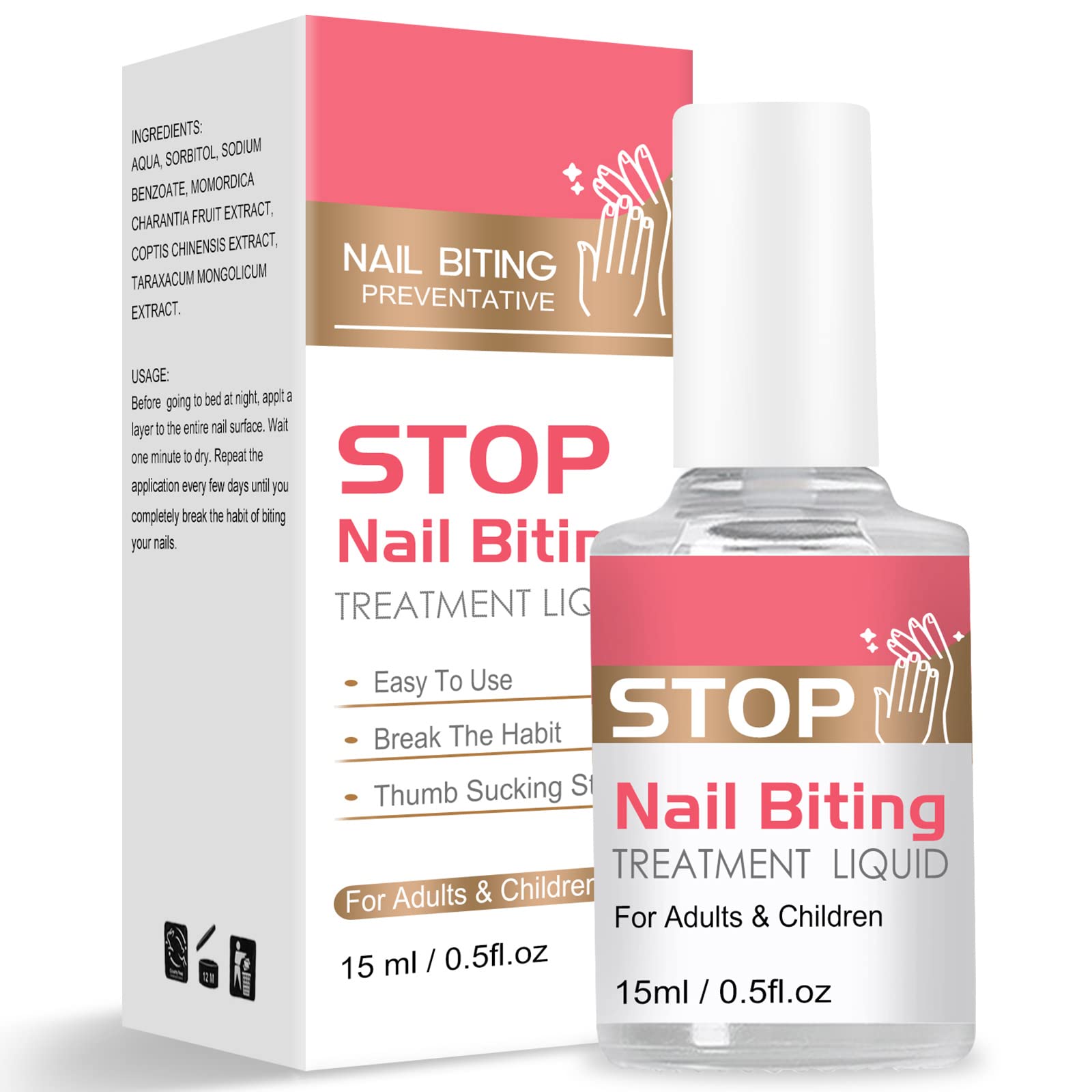 Nail Biting Treatment For Kids - Nail Polish To Help Thumb Sucking Stop For  Kids and Biting