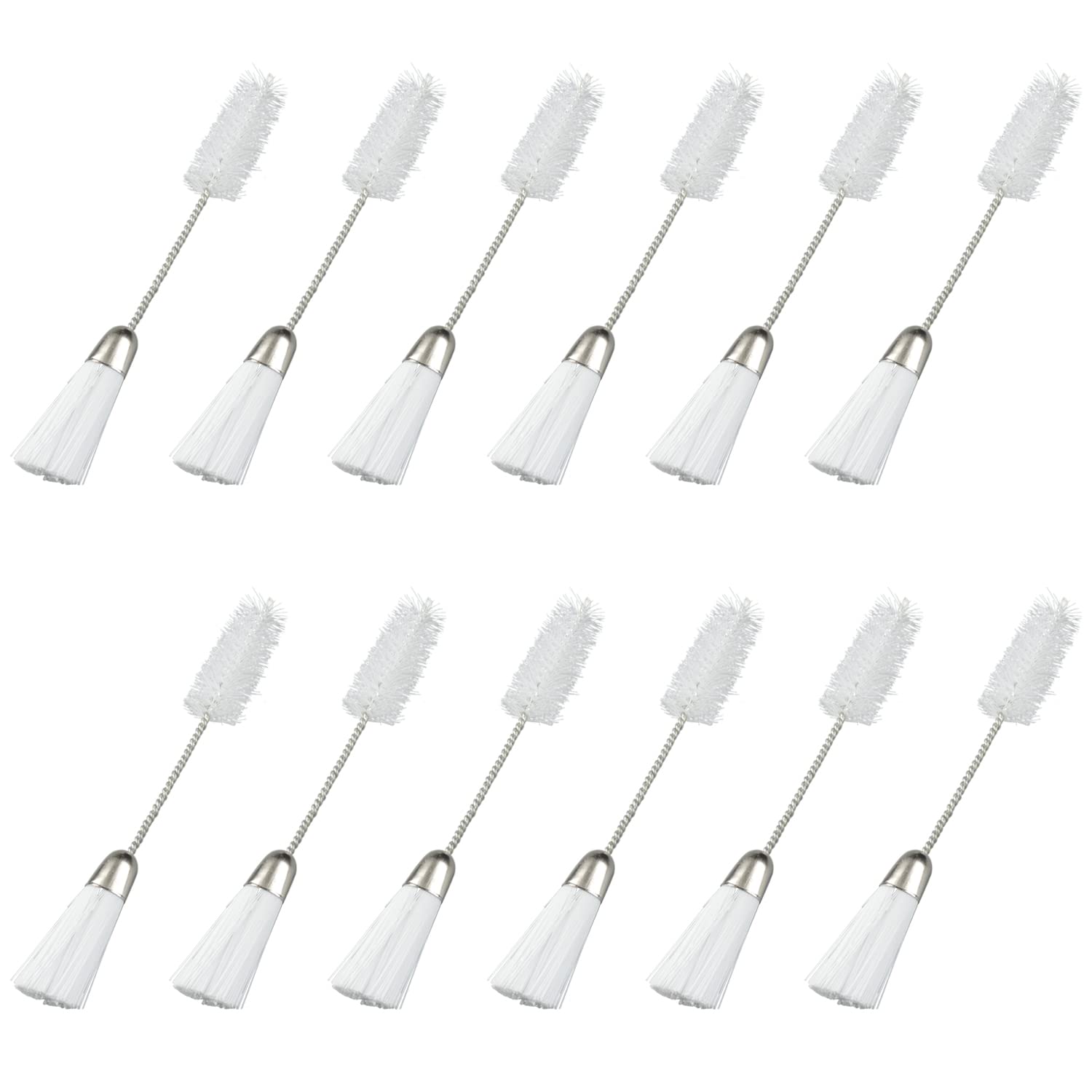 XIUSHUI 12Pcs Double Ended Sewing Machine Cleaning Brush Small Spaces Nylon  Brush Head Dust Removal Cleaning