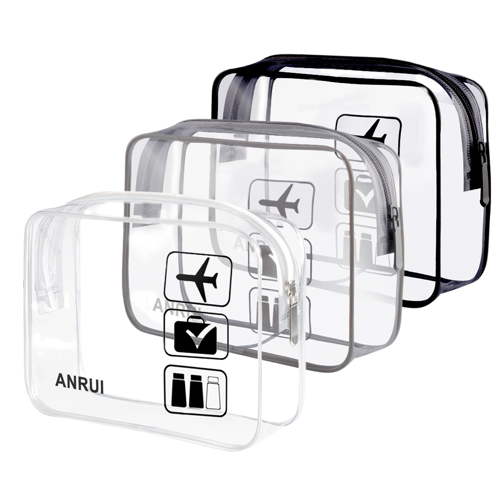 Clear Travel Toiletry Bag, Airport Security Approved Liquids Bags