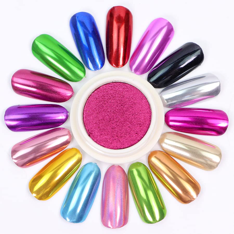 Chameleon Chrome Nail Powder Magic Mirror Effect Pigment Powder