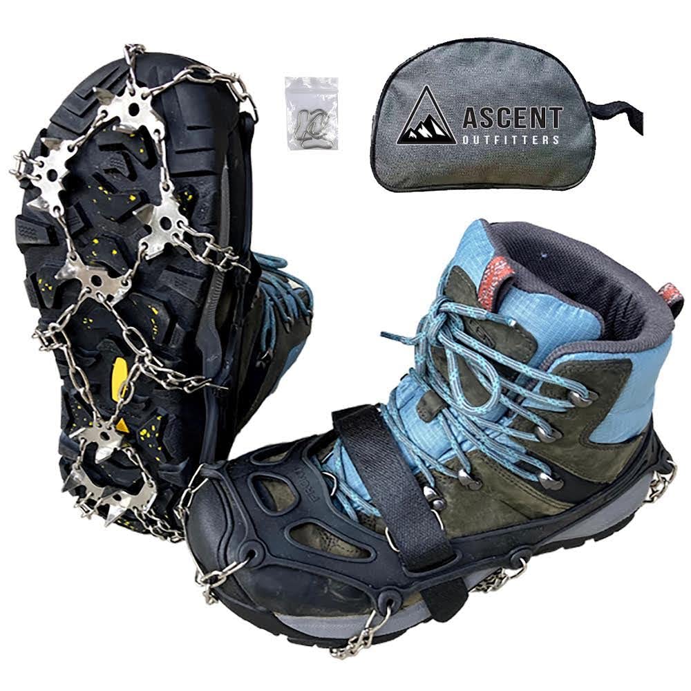 Micro Spikes Crampons Traction Cleats for Boots and Shoes - No