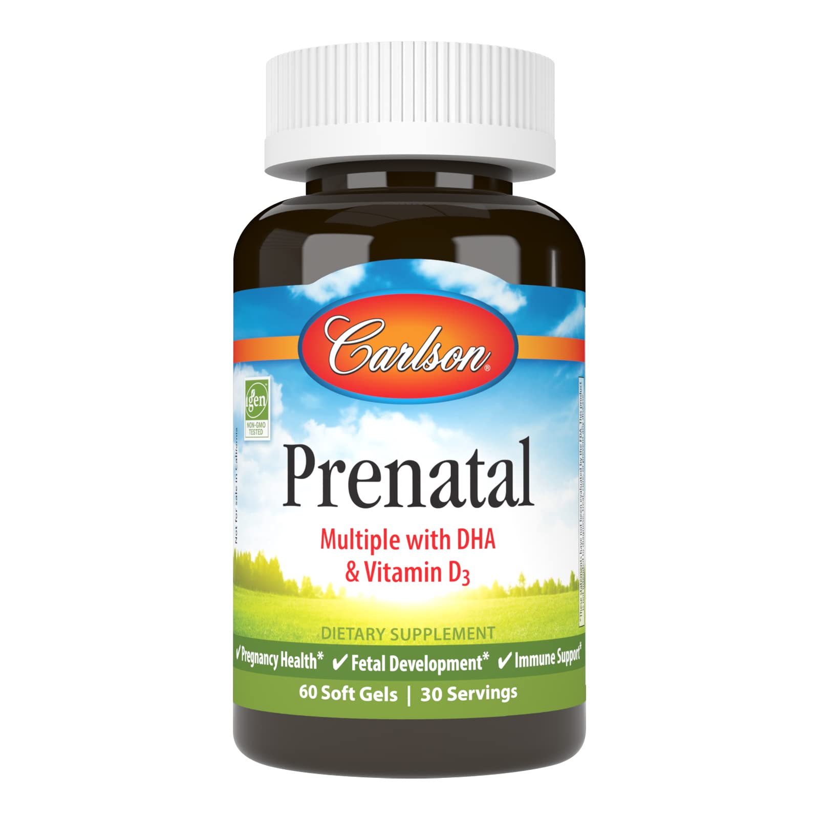 Carlson Prenatal Multiple with DHA & Vitamin D3 Pregnancy Health