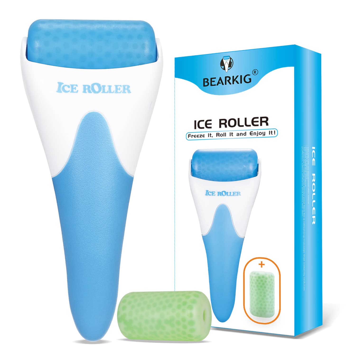 ESARORA Ice Roller for Face & Eye, Puffiness, Migraine, Pain Relief and  Minor Injury, Skin Care Products (Blue)